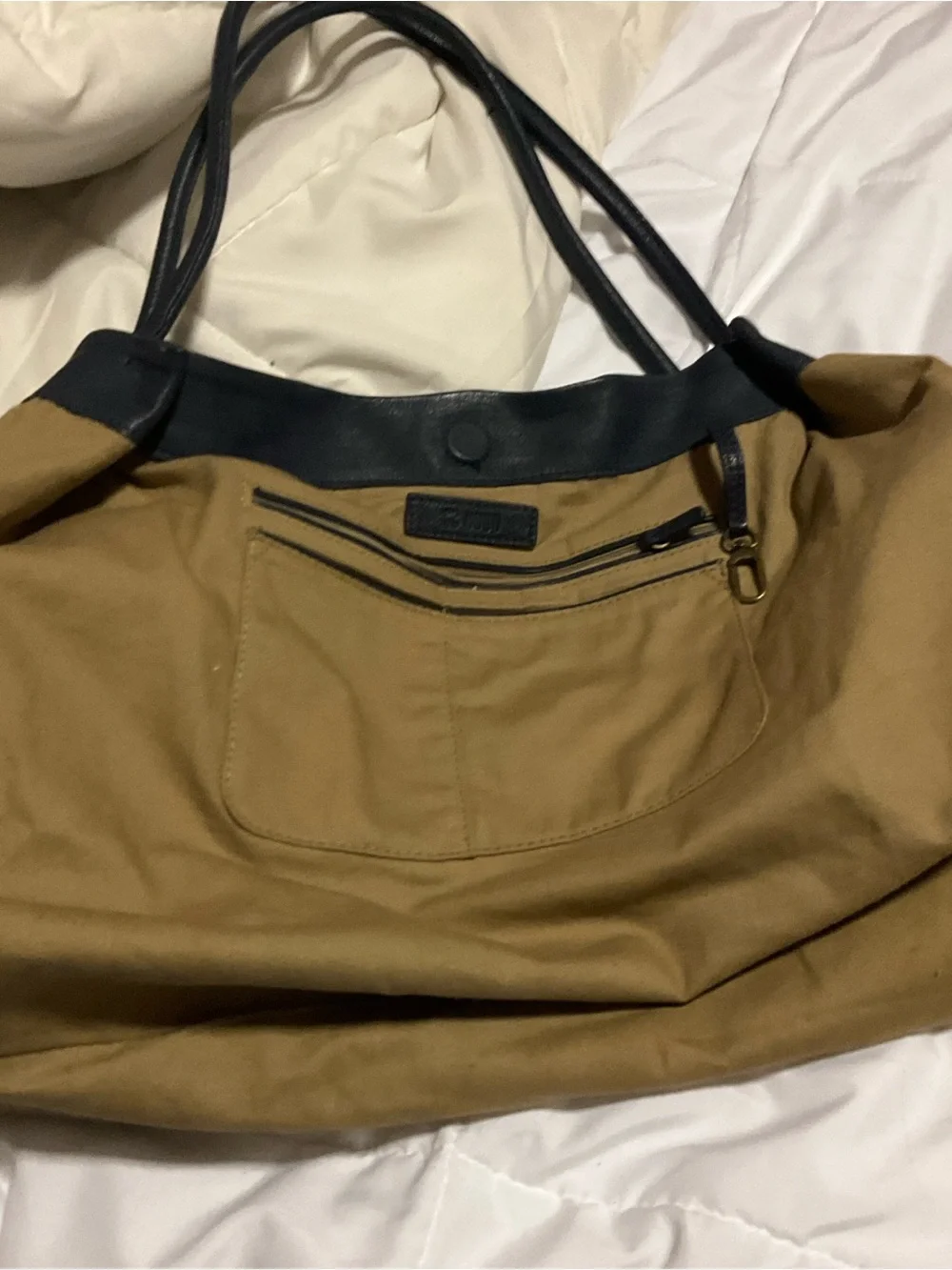 HOBO navy Leather Hobo Bag